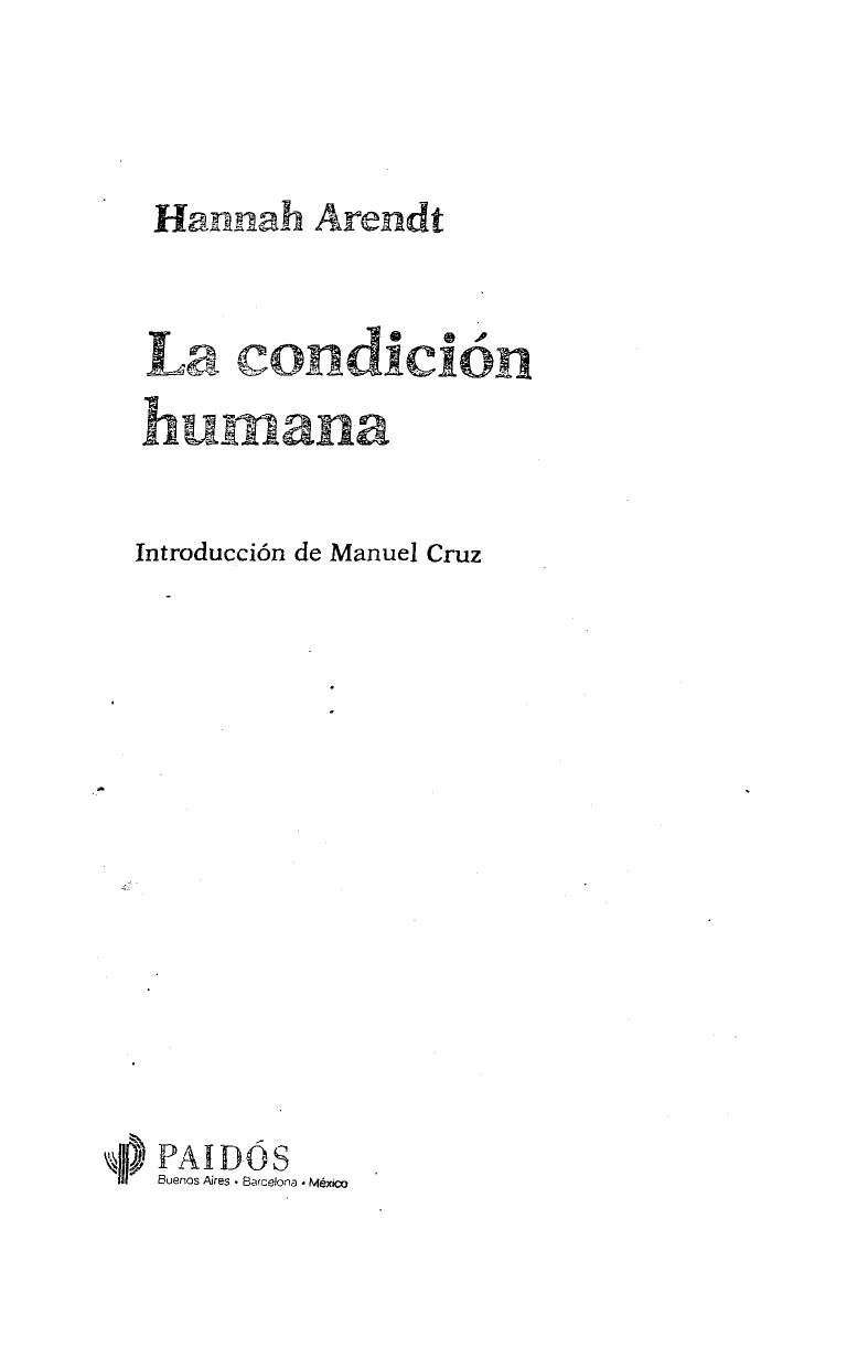 La condicion humana